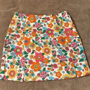 Floral print skirt